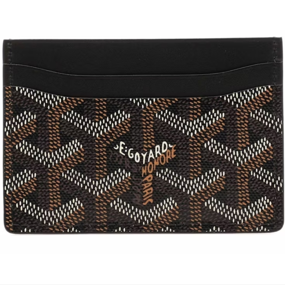 Goyard Saint-Sulpice Black Card Wallet- New
